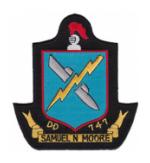 USS Samuel Moore DD-747 Ship Patch