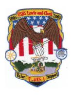 Navy Auxiliary Cargo and Ammunition Ship Patches (T-AKE, T-AGM)