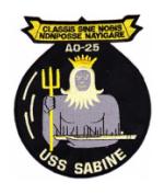 USS Sabine AO-25 Ship Patch