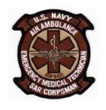 US Navy Air Ambulance EMT HM 8401 Patch (Desert)
