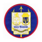 USS Biddle DDG-5 Ship Patch