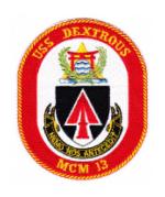 USS Dextrous MCM-13 Ship Patch
