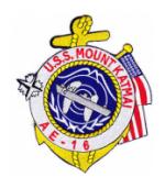 USS Mount Katmai AE-16 Ship Patch