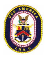 USS America LHA-6 Ship Patch