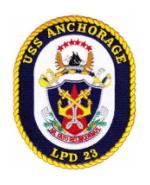 USS Anchorage LPD-23 Ship Patch