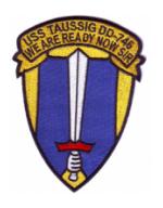 USS Taussig DD-746 Ship Patch