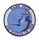 USS Hooper DE-1026 Ship Patch