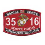 USMC MOS 3516 Automotive Mechanic Patch