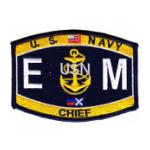 USN RATE EM Electricians Mate Chief Patch