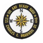 USS Charles E Brannon DE-446 Ship Patch