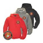 Marine Corps Logo Hooded Long Sleeve Sweatshirt