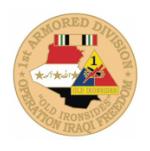 Operation Iraqi Freedom 1st Armored Division Pin