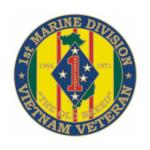 Vietnam Veteran 1st Marine Division Pin