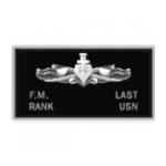 U.S. Navy Black Leather Flight Badge
