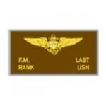 U.S. Navy Brown Leather Flight Badge