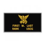 U.S. Coast Guard Black Leather Flight Badge