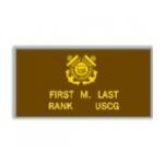 U.S. Coast Guard Brown Leather Flight Badge