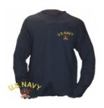 Navy Long Sleeve Sweatshirt (Navy Blue)