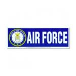 Air Force Bumper Sticker with Crest