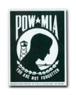 POW/MIA You Are Not Forgotten Bumper Sticker