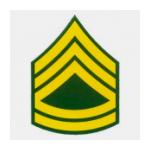 Army E-7  Sergeant 1st Class Outside Window Decal