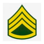 Army E-6 Staff Sergeant Outside Window Decal