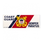 Coast Guard Semper Paratus Outside Bumper Sticker