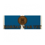 Korean War Veteran Ribbon and Medal Bumper Sticker