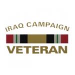 Iraq Campaign Veteran Outside Decal with Ribbon