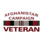 Afghanistan Campaign Veteran Outside Decal with Ribbon
