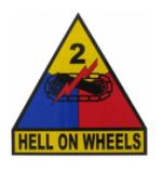 2nd Armored Division Outside Decal with Hell On Wheels