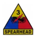 3rd Armored Division Outside Decal with Spearhead