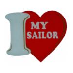 I Love My Sailor Outside Decal