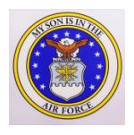 My Son Is In The Air Force Outside Decal