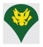 Army E-4 Specialist Outside Window Decal