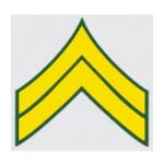Army E-4 Corporal Outside Window Decal