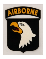 101st Airborne Outside Window Sticker