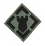 20th Engineer Brigade Patch Foliage Green (Velcro Backed)