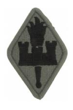 Engineer Center & School Patch Foliage Green (Velcro Backed)