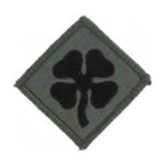 4th Army Patch Foliage Green(With Hook Fastener)