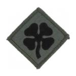 4th Army Patch Foliage Green (Velcro Backed)