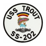 USS Trout SS-202 Submarine Patch