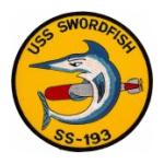 USS Swordfish SS-193 Patch