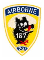 187th Airborne Infantry Regiment PGI Patch