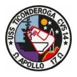 USS Ticonderoga CVS-14 Apollo 17 Ship Patch