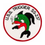 USS Trigger SS-237 Submarine Patch