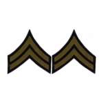 Corporal Sleeve Chevron (Green Stripe)