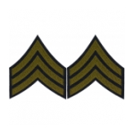 Sergeant Sleeve Chevron (Green Stripe)