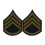 Staff Sergeant Sleeve Chevron (Green Stripe)