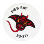 USS Ray SS-271 Patch